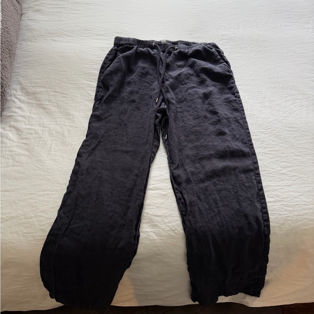 James Perse Navy Linen Lounge Pants
